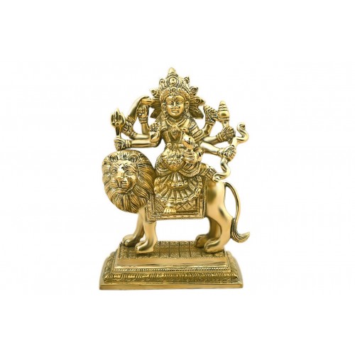 Maa Durga in Brass Design - v