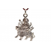 Maa Durga Locket in Pure Silver Design - vii