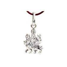 Durga Locket in Pure Silver Design - iv