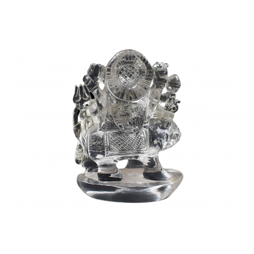 Sphatik Crystal Durga Idol - 270 - gms