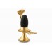 Narmada Shivling Brass Yoni Base Style - cl