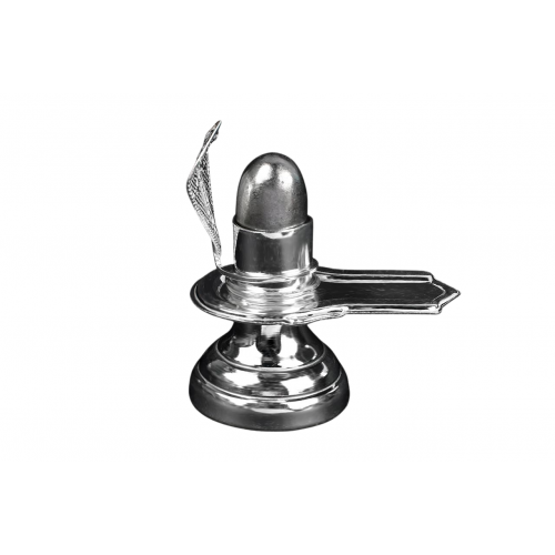 Siddh Pure Silver Yoni Base With Parad Lingam - i