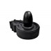 Black Narmada Shivling with Black Marble Yoni Base