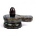 Narmada Shivling with Labradorite Yoni Base