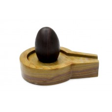 Narmada Shivling with Stone Yoni Base Jatin