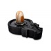 Narmada Shivling With Black Marble Yoni Base - vi