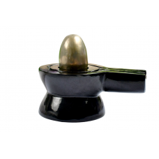 Parad Shivling with Black Jade Yonibase - i