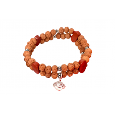 6 Mukhi Rudraksha and Jasper Bracelet - i