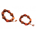 6 mukhi and Red Jade Gemstone Bracelet