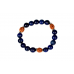 4 Mukhi Rudraksha and Lapis Lazuli Beads Bracelet - i