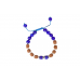 4 Mukhi Rudraksha and Blue Jade Faceted Bracelet