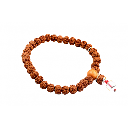 Guru Bracelet with Sphatik Sumeru - 7 - mm