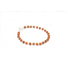 Rudraksha Five mukhi Bracelet in silver wire