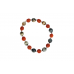 Rudraksha and Black Cats Eye Bracelet - Design II