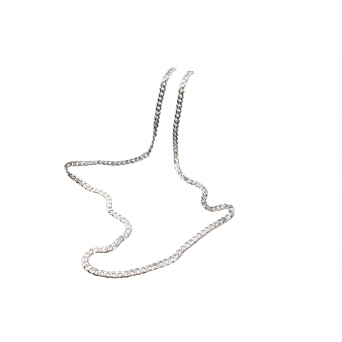 Flat Link Silver Chain