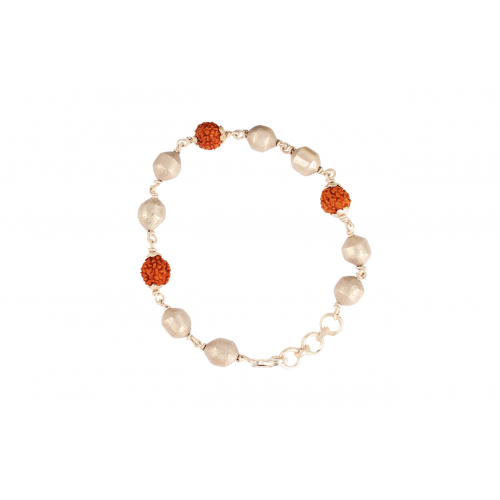 Parad Bracelet and Rudraksha in silver