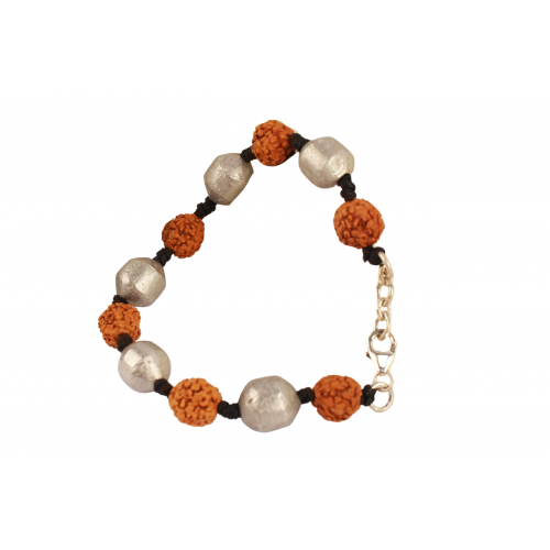 Parad Bracelet and Rudraksha in Thread