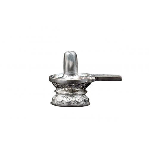 Shivling in Pure Silver Design Style - i