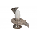 Pure Silver Yoni Base with White Narmada Lingam