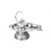 Pure Silver Yoni Base With Sphatik Lingam - xvii