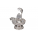 Pure Silver Yoni Base with Sphatik Lingam - v