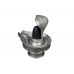 Pure Silver Yoni Base with Black Narmada Lingam - iii