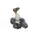 Pure Silver Yoni Base with White Narmada Lingam - i