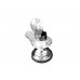 Tripund Kamdev Shaligram Shila Lingam with Yoni Base in Silver