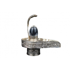 Pure Silver Yoni Base Sphatik Lingam - vi