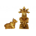 Shivaling with Nandi in Brass - vi