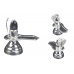 Sphatik Shivlinga Pure Silver Yoni Base Style - ix