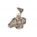 Designer Pure Silver Yoni Base with Crystal Lingam