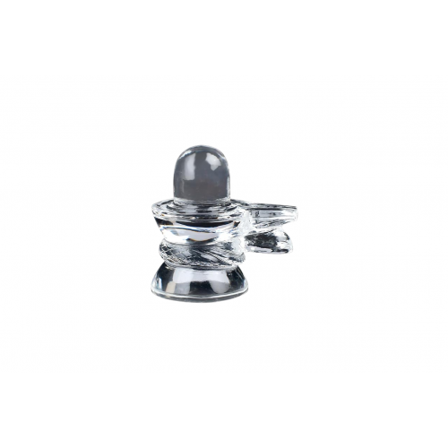 Sphatik Shivling with Snake - 205 - gms