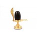 Narmada Shivling With Brass Yoni Base Style - cx