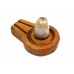 Crystalline White Natral Svayambhu Bana Lingam With Yoni Base - xxx