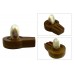 Crystalline White Natral Svayambhu Bana Lingam With Yoni Base - l