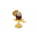 Narmada Shivling with Brass Yoni Base Style - v