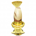Narmada Shivling Brass Yoni Base Style - cii