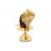 Narmada Shivling With Brass Yoni Base Style - civ