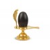 Narmada Shivling Brass Yoni Base Style - ix