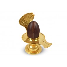 Narmada Shivling Brass Yoni Base Style - vii