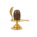 Narmada Shivling Brass Yoni Base Style - xiii