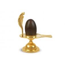 Narmada Shivling Brass Yoni Base Style - xix