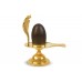 Narmada Shivling Brass Yoni Base Style - xix