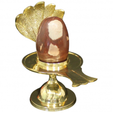 Narmada Shivling Brass Yoni Base Style - xxvi