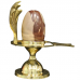 Narmada Shivling Brass Yoni Base Style - xxvi