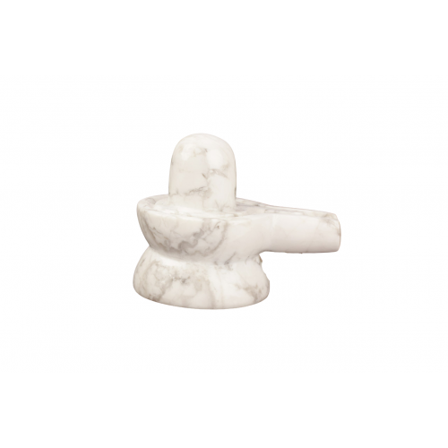 Howlite Shivlinga - 196 - gms