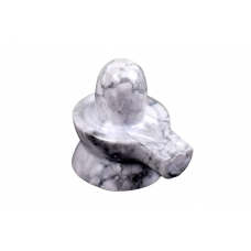 Howlite Shivlinga - 96 - gms