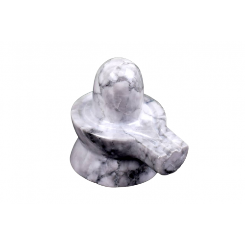 Howlite Shivlinga - 96 - gms