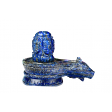 Lazuli Pashupatinath Shivling in Lapis-395-gms